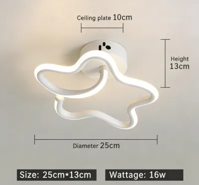 3 Warna Lampu Lorong Plafon LED Ceiling Light Lampu Hias Rumah Ruang Tamu Kamar Minimalis Tempat Lampu Plafon LED Ceiling lamp 36W Ruang Tamu Kamar Minimalis Tempat Lampu