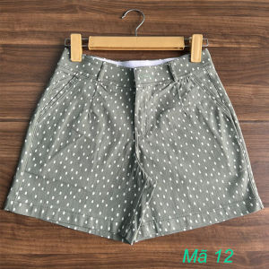 Quần sọt nữ kaki co giãn lưng cao big size quần sọt nữ đi biển quần sọt nữ thể thao quần sọt màu trắng form xuất khẩu Miss Hue Shop