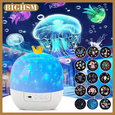 BIGHSM Led ánh sáng ban đêm chiếu 15 phim theo chủ đề sao bầu trời Đại Dương chiếu đèn món quà hoàn hảo cho trẻ em Người lớn sinh nhật