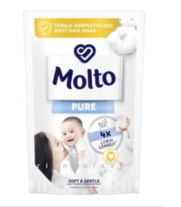 Molto Extra Pafum Pure Soft Gentle Pelembut All in One Pelembut Pewangi Morning Fresh Pink Sunshine