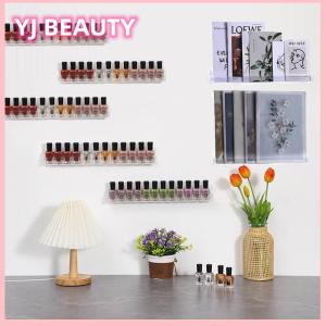 🔥🔥🔥yaojun 1 4 Layer Nail Polish Display Rack Transparent Acrylic Storage Holder Nail Art Tools Lipstick Organizer Wall-mounted Shelf