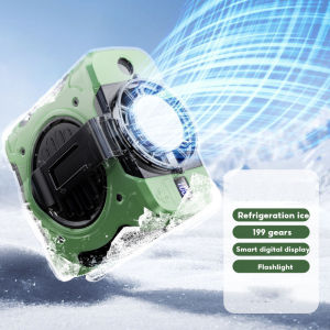 OATSBASF 8000 mah Lạnh Eo Gắn Quạt Bán Dẫn Điều Hòa Treo Cổ Quạt Làm Mát Không Khí Tuabin Quạt