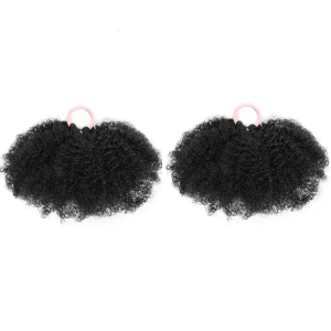 1 Pair Childs Curly Hair Bun Bands Comfortable and Soft Hair Scrunchies Suitable for Parties and Everyday Wear