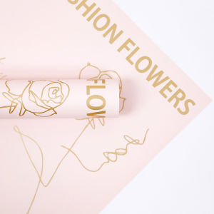 20 Lembar Kertas Buket Cellophane Flower Wrapping Motif Bunga Hand Bouquet KB6122