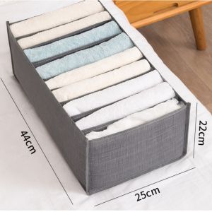 7/9 Grids Clothes Storage Bag Wardrobe Organizer Divider Drawer Organiser Box Socks Underwear Compartment Storage