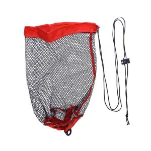 Drawstring Fishing Mesh Bag Fishing Basket Bundle Mouth Live Fish Net Pocket Thickening Folding Fishing Net Cage Fishing Gear H260729