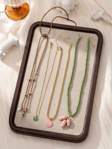 4pcs Fashion Layered Stacked Necklace Set Ceramics Fish Charms Bead Design Colorful Bohemian Statement Women Party Jewelry