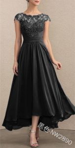 G72020 Autumn European and American New Style wish Cross-Border New Lace Chiffon Flared Elegant Dress Gown New Model 7/7