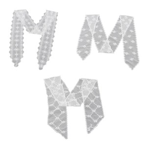 Fashionable Lace Scarf Long Neckwrap Embroidery Shawl For Ladies Various Outfit Waist Accessories For Formal Occasion
