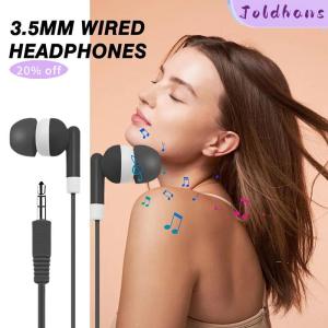 Joldhans 3.5mm Wired Headphones Earbuds With Bass Stereo Earphones Headset Earphones For Phone Without Mic