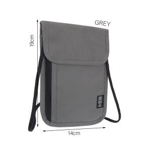 Waterproof RFID Blocking Neck Bag Passport Holder and Travel Pouch Nylon Anti-Theft Travel Passport Neck Bag RFID Blocking Phone Wallet Pouch for Men Women Fanny Pack Crossbody Bag Card Holder