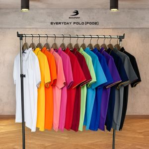 BCS SPORT เสื้อคอโปโลแขนสั้น EVERYDAY POLO สีม่วง (มีไซส์ S-8L) รหัส P002 เนื้อผ้า สมูธ โพลีเยสเตอร์