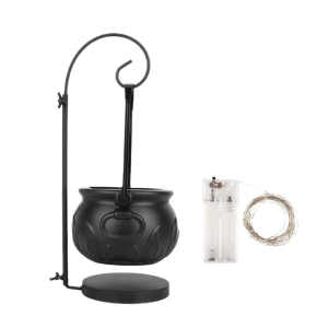 Trang Trí Phù Thủy Vạc Kim Loại bát đựng kẹo Bảng Trung Tâm đồ trang trí tiệc Halloween Home Accent Cho Máy Tính Để Bàn