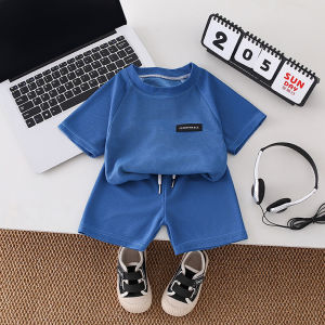 AILEBE Kids Sets 2PCS Terno Sando Shorts Set Quick-Dry Breathable Waffle Fabric Elastic Comfort Prevents Skin Irritation Cool Summer Clothes For Baby 0-5Y