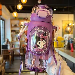 Cốc đặc biệt Trường Mẫu Giáo tiểu học sinh Sanrio cốc nhựa Nữ Bình đựng nước thể thao ngoài trời thể dục dễ thương