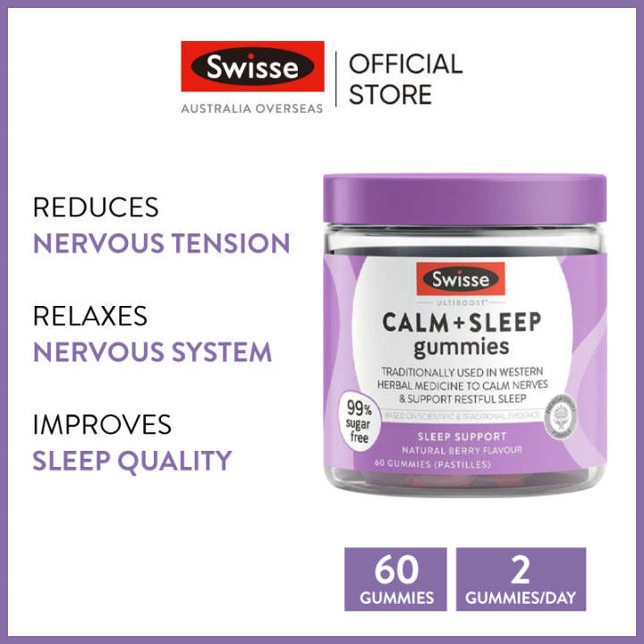 Swisse Calm And Sleep Gummies 60 Pack