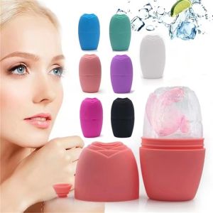 Facial Ice Massage Ice Roller Silicone Ice Cube Trays Massage Cups Face Massager Face Roller Reduce Beauty Tool