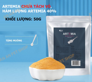 Artemia Tách vỏ Sấy khô YEE - Thức ăn Dinh dưỡng Hoàn hảo cho Cá cảnh Cá con