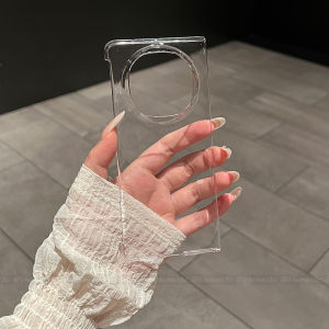 สำหรับ Huawei Mate X6 คู่เคส ไม่มีสีเหลืองโปร่งใสฝาครอบเคสโทรศัพท์ PC แบบแข็งบางเฉียบ