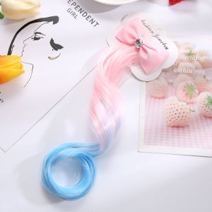 Murah Banget - Aksesoris Wig Model Pita Salju / Gaya yang Berbeda dari yang Lain / Rambut Palsu Warna Gradasi