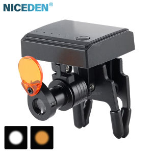 NICEDEN 5W Wireless Dental Loupe Headlight Optical Filter Medical Clip-On Light Oral Care Accessories