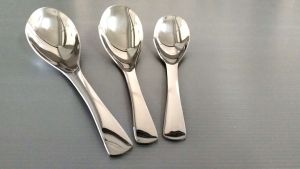 เสริมสวยผิวหน้า คุ้มค่า ช้อนกินข้าว ช้อนแบ่ง 2 มิล สแตนเลสเกรด A สวยทุกมุม ช้อนข้าว ช้อนสั้น ตักซูป โจ๊ก น้ำแกง