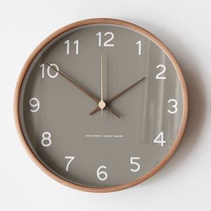 Dreamerhouse Solid Wood Wall Clock Living Room Modern Simple Creative Clock Chinese Bedroom ClockFast shipping