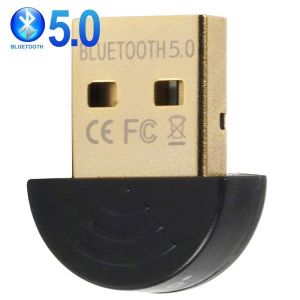 Penyesuai Bluetooth Dongle USB untuk Komputer PC Pemancar Bluetooth USB Tanpa Wayar 4.0 5.0 Penerima Muzik Penyesuai Bluetooth
