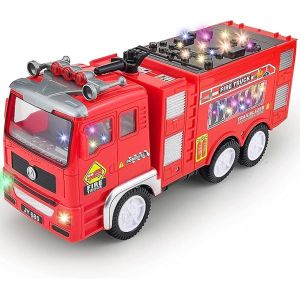 Mainan Mobil Pemadam Kebakaran Fire Truck Warna Merah dengan Suara