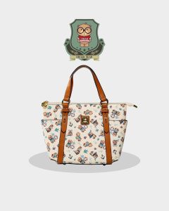 Túi Xách Nữ Thời Trang Sammao & CREAM BEAR Chính Hãng Túi Da Cao Cấp Hoạ Tiết  C1255-1