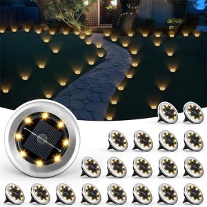 SXHsolar-powered in-ground lights garden lawn lights outdoor waterproof decorative landscape lights and pathway lights