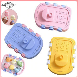 JACIRCLE Cartoon Ice Cream Silicone Mold Creative DIY Homemade Ice Mould Kids Ice Cream Making Kitchen Gadgets