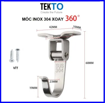 MÓC TREO INOX 180 360 độ TIỆN DỤNG ĐA NĂNG - 073