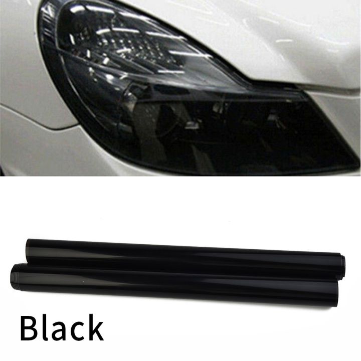 【AUST】 Car Light Tint Vinyl Film Dark Smoke Black 12 x40 Premium ...