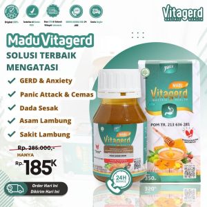 Madu Vitagerd Asli Original Obat Asam Lambung GERD Maag Tukak Lambung Mual Kembung Madu VITA GERD Terbukti Paling Ampuh