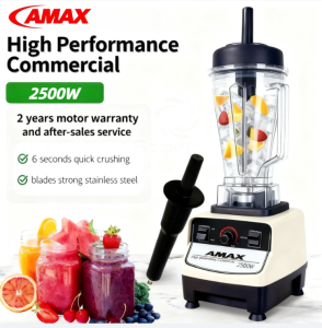 Ice blender 2500W Amax Heavy Duty Original High Speed Blender with Cover for Smoothie Shakes Fraape Milktea