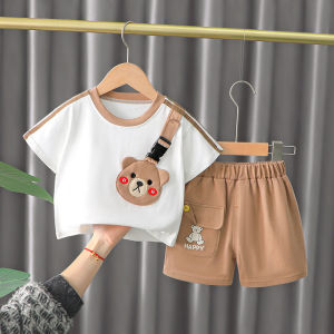 kid clothes girl sets kid clothes boy sets Top+shorts sets 100%cotton 2Pcs Casual