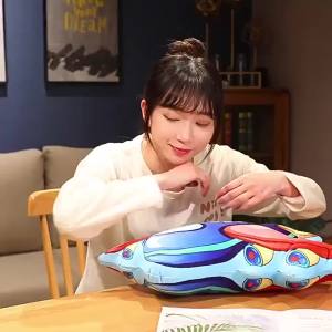 3D Vehicle Shaped Pillow Truck Stuffed Animal Stuffed Car Truck Plush Pillow Cute Car Plush Pillow Decorative Throw Pillows Cushion for Bed Sofa Car Couch Decor Aeroplane