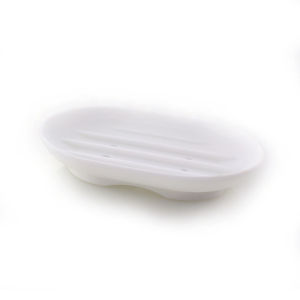 Graceful Soap Dish Eco-friendly Soft Silicone Bathroom Plate Holder Tray Storage