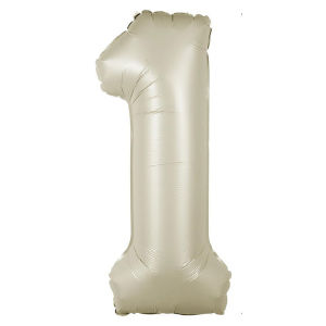 32 Inch 0-9 Number Balloon Birthday Ballon Nombor Party Foil Balloon Kids Baby Shower Decor Wedding Countdown 32寸奶白色数字气球