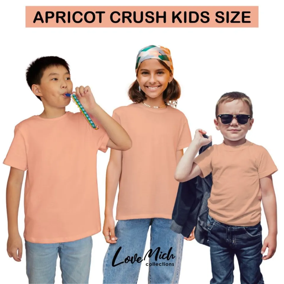 DC TRENT) APRICOT CRUSH COLOR OF THE YEAR 2024 TRENDING TSHIRT WITH SIZES  KIDS TO ADULT PLUS SIZE