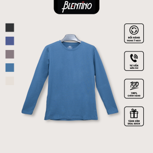 Áo Thun Nam Blentino. Áo thu đông Nam Dài Tay Cổ Tròn BLTSD-02
