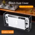 20 Colors Light Dust Cover for Nintendo Switch & Switch OLED Charging Dock Acrylic Host Shell oled Protective Sleeve. 