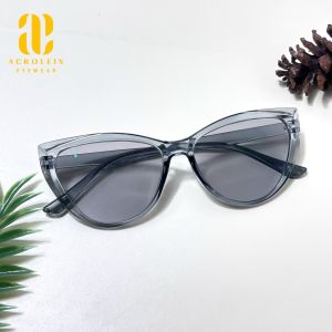 Kacamata Frame Cat Eye Plastik Lentur Lensa Photocromic Minus