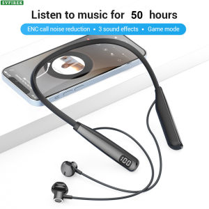 Tai nghe bluetooth với rung động Tai nghe không dây cổ gắn tai nghe thể thao 9D âm thanh nổi Tai nghe enc tiếng ồn hủy bỏ tai nghe với các cuộc gọi đến rung