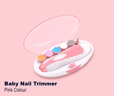 Buy 1 get 1 FOC* Electric Baby Nail Trimmer with LED Night Light | 6 Nail Pads | Infant Care Kit | Nail Clipper | Filing | Not scissors