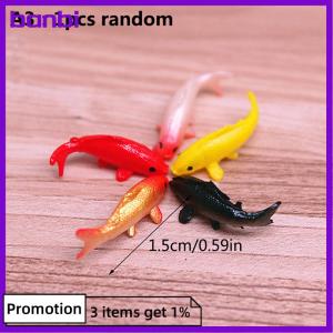 banbi 1pcs dollhouse จำลองขนาดเล็ก KOI goldfish Bowl DIY อุปกรณ์เสริมของเล่น