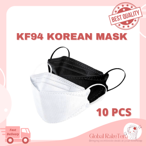 KF94 10Pcs Face Mask Non-woven Protection Filter Anti Viral Mask Korea 3Ply PM 2.5