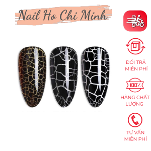 [HCM]Sơn gel nứt B281 cao cấp  sơn nứt 2 màu đen và trắng (có bán lẻ chai 15ml)