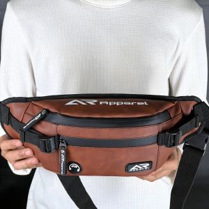 Tas Selempang Pinggang Pria Anti Air Waistbag AR APPAREL Waterproof Slingbag PU Leather Premium